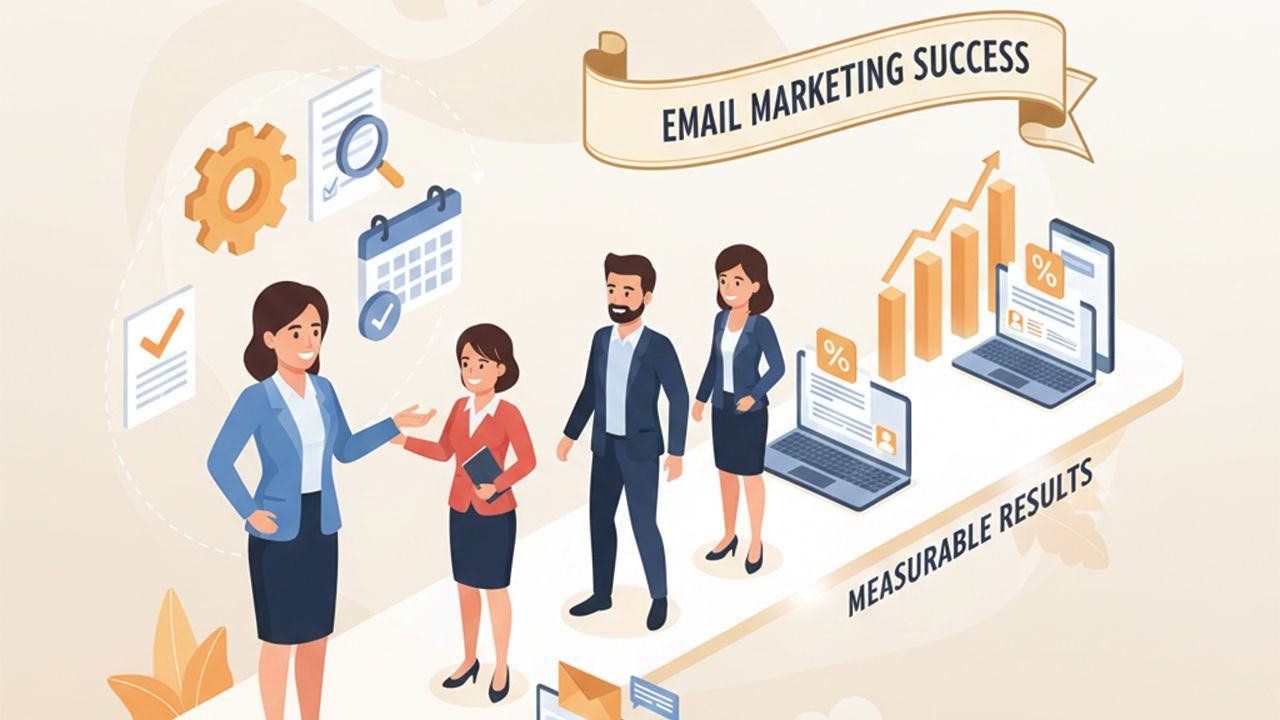 Professional team at a leading email marketing agency in Bangladesh showcasing measurable results and marketing success for clients