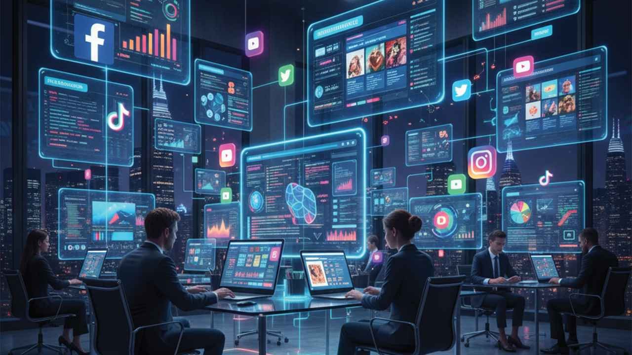 Social Media Marketing (SMM) by Enneaagon, a leading digital marketing agency in Bangladesh, managing cross-platform brand engagement and analytics.