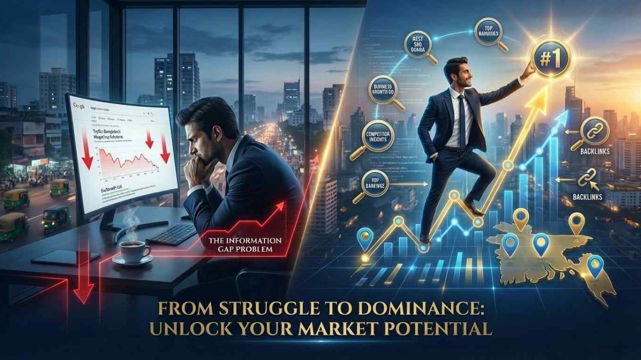 Competitor analysis service in Bangladesh. Showing Enneaagon's strategy for outranking rivals and reaching the #1 spot on Google.