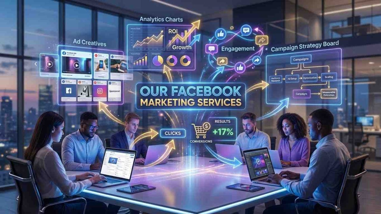 Enneaagon's expert team presents their Facebook Ad Agency in Bangladesh services, including strategy development, ad creative production, and conversion tracking for local businesses.