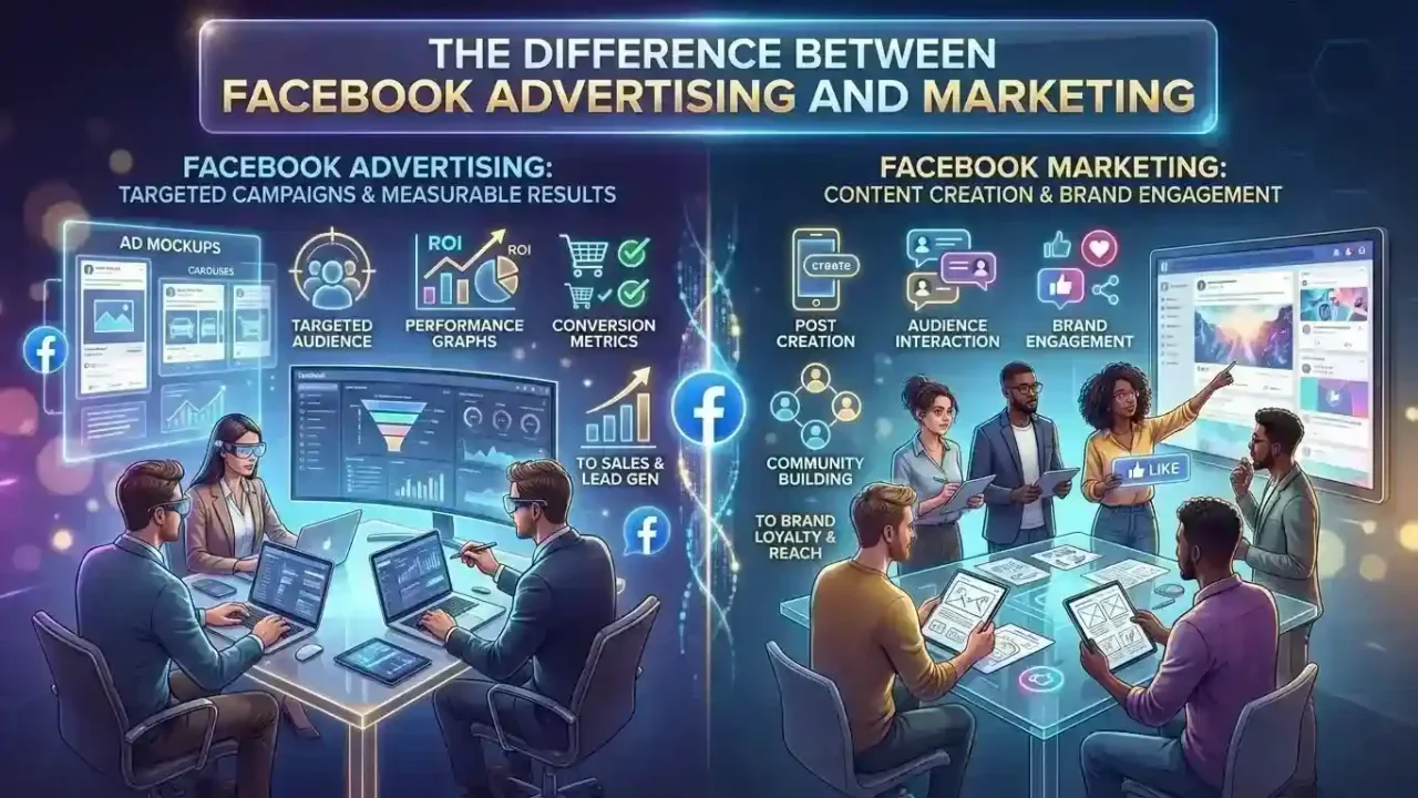 What Is the Difference Between Facebook Advertising and Marketing